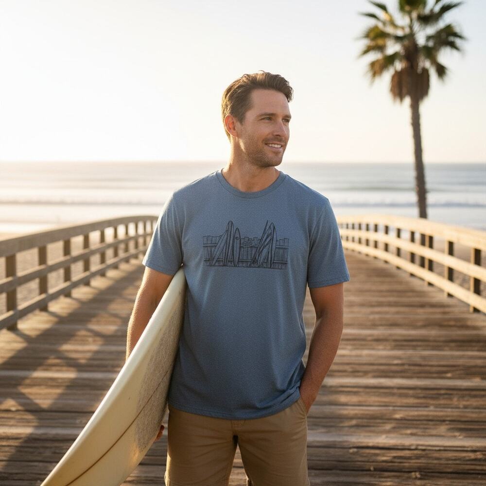 Hi‑Tec Oceanside Pier Graphic Tee – Size M – NWT